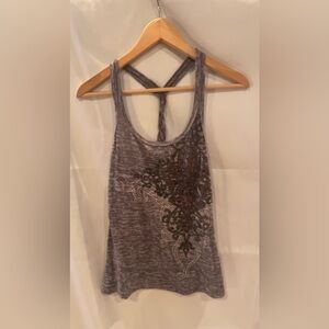 Vanity Purple/Gray Women’s Graphic Tank Top M